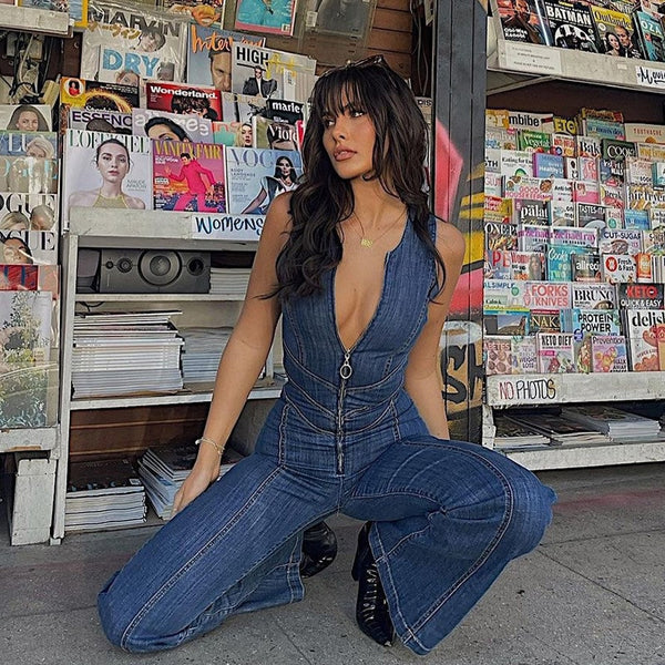 Delilah | De denim jumpsuit van Sculpt & Stroll