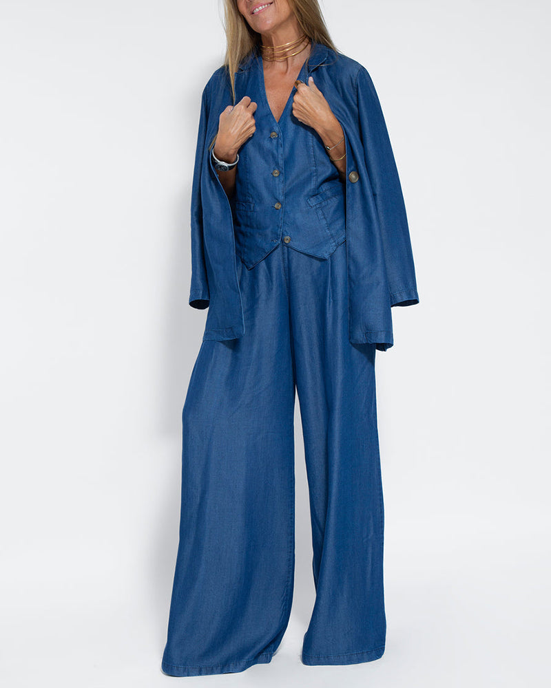 Ravela | Elegante 2-Delige Set Top & Wijde Broek