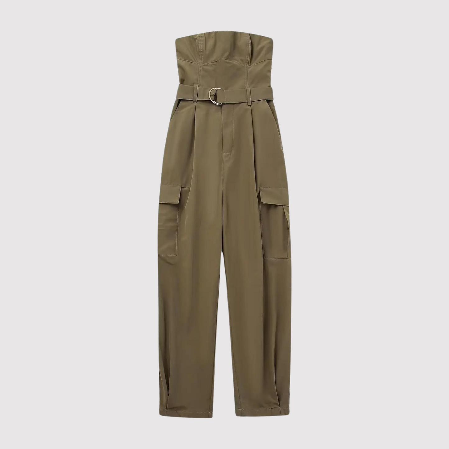 Adeline | Strapless gedrapeerde elegantie jumpsuit