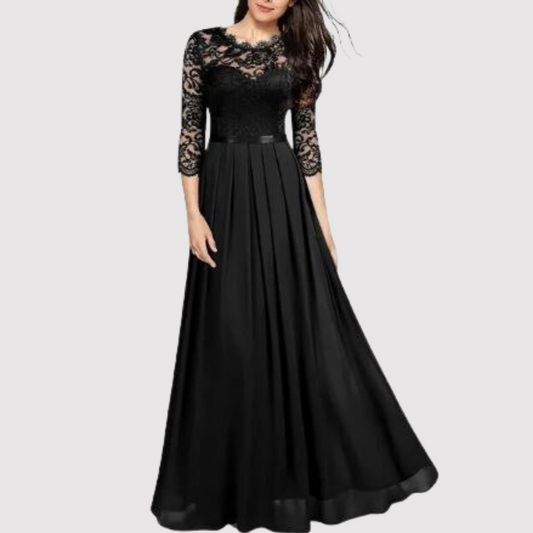 Lysavine |  Kanten chiffon jurkje
