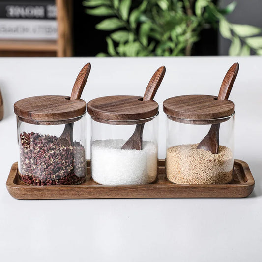 NaturaNest | Elegante Glazen Pot Set