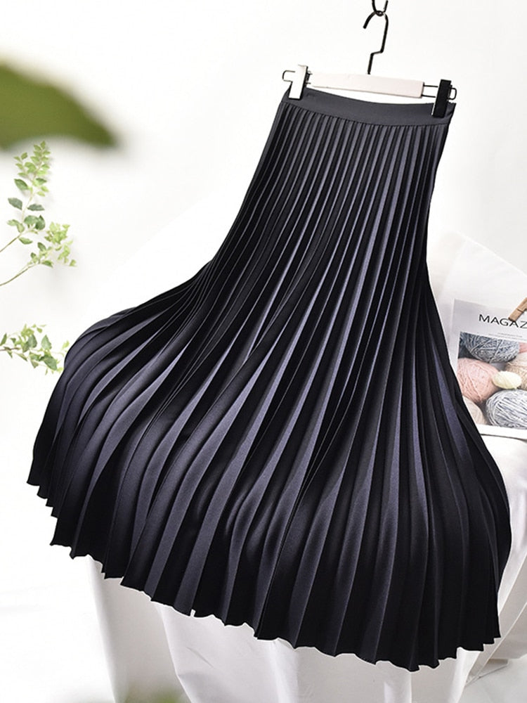 Elanora | Plissérok met hoge taille