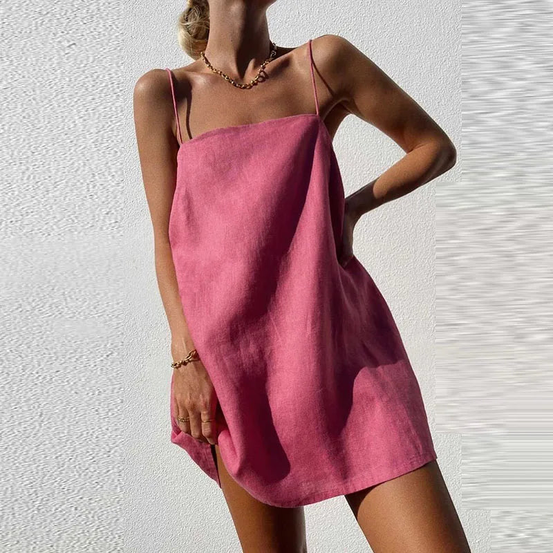 Lumisyn | Pailletten Radiance Strappy Mini Jurk