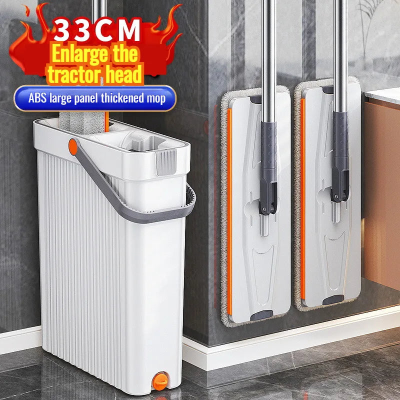 FlexiMop | Ultradunne zelfoprollende mop - Lichtgewicht, efficiënt en zonder geknoei