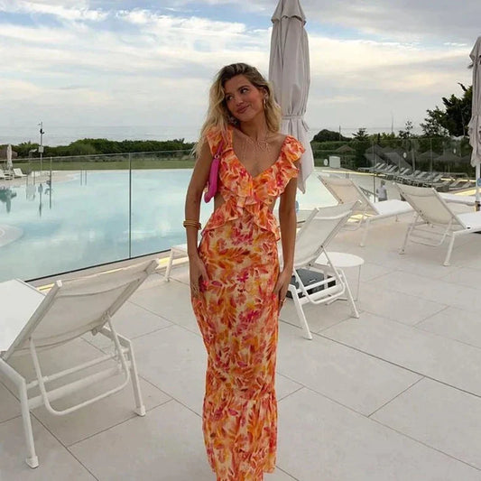 Rhemira | Boho Ruffle Charme Jurk