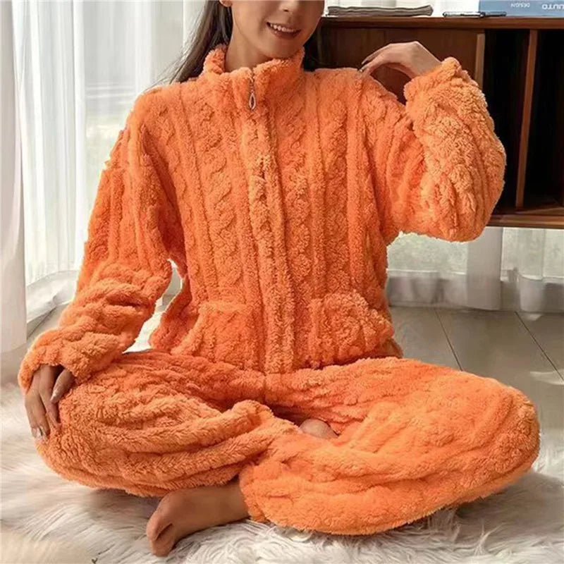 Frostrella | Knusse Elegantie Flanellen Pyjama Set