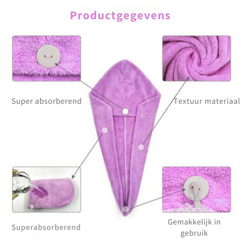 SwiftDry | Supersnelle Drooghanddoek voor Haar