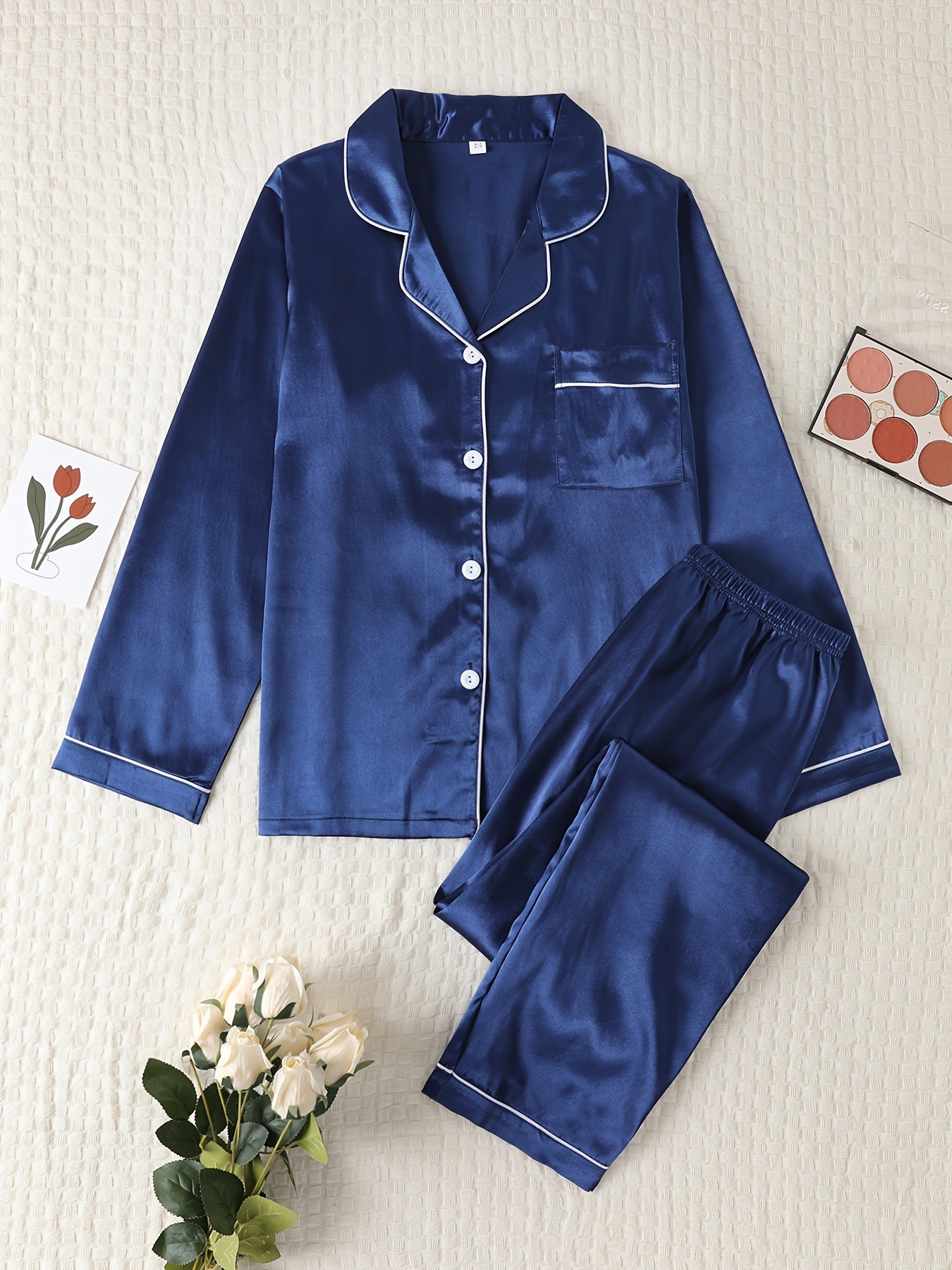 SlumberLux | Satin Elegance Pajama Set