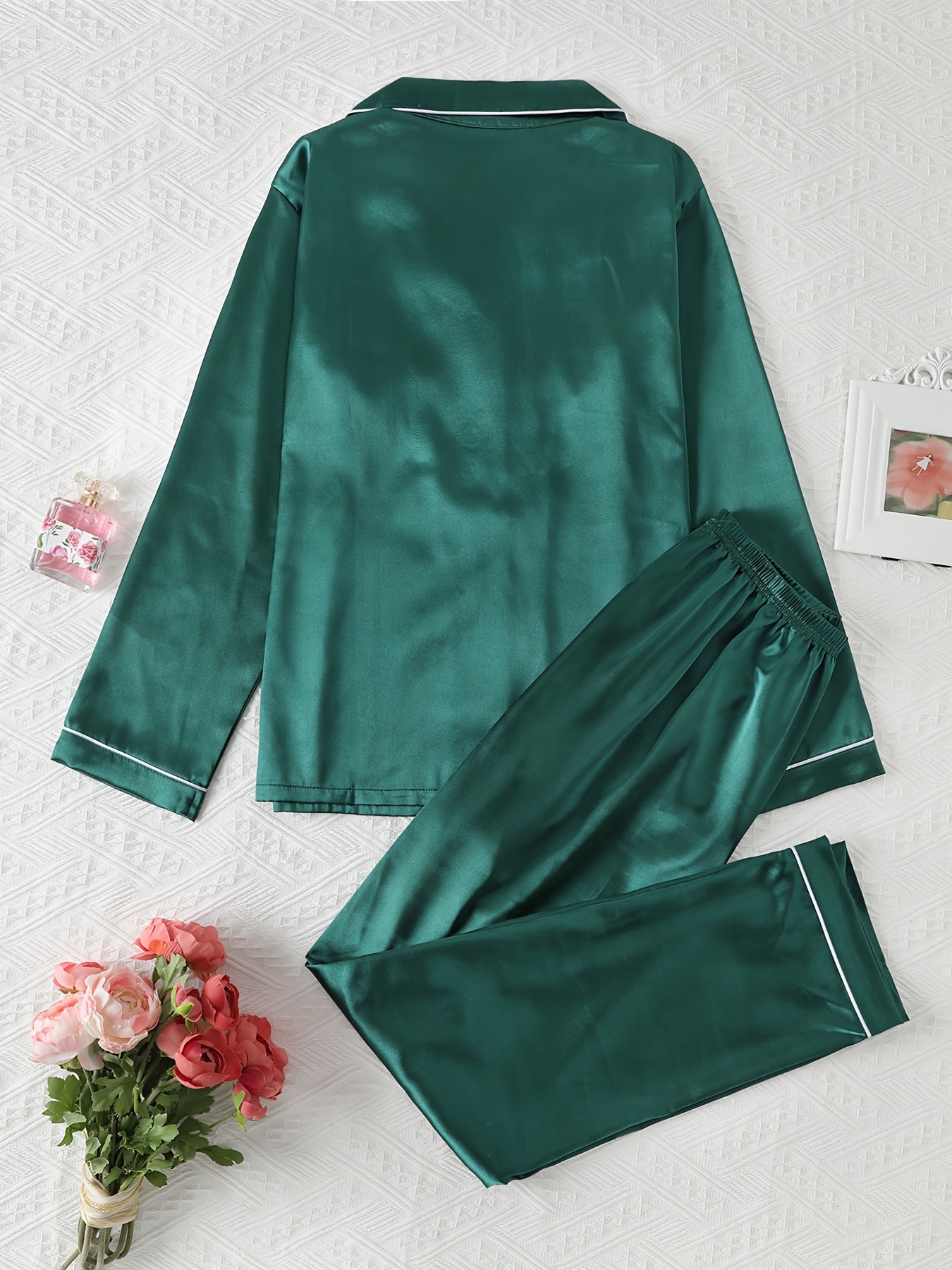 SlumberLux | Satin Elegance Pajama Set