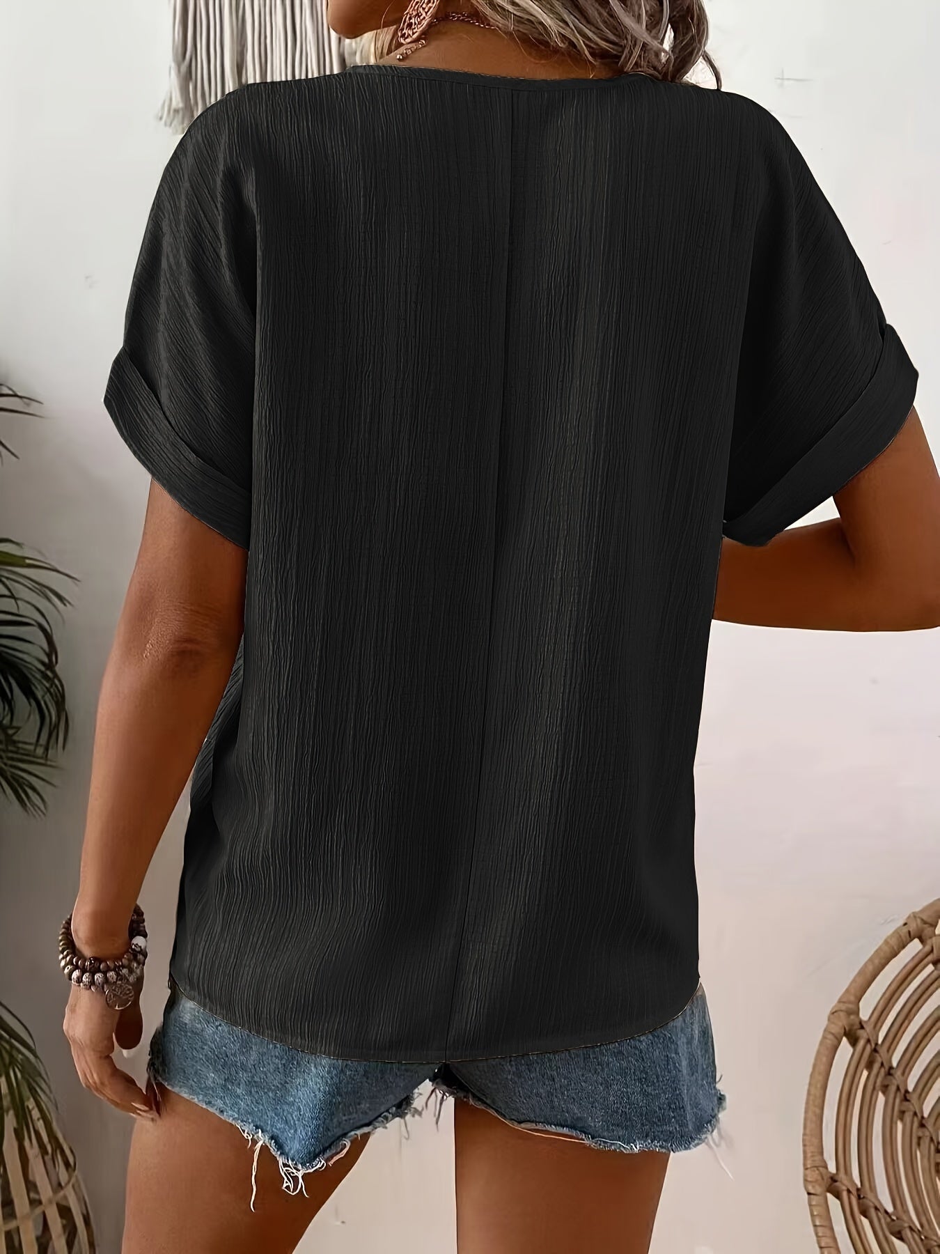Elviera | Chic Breeze Button-Up Tee