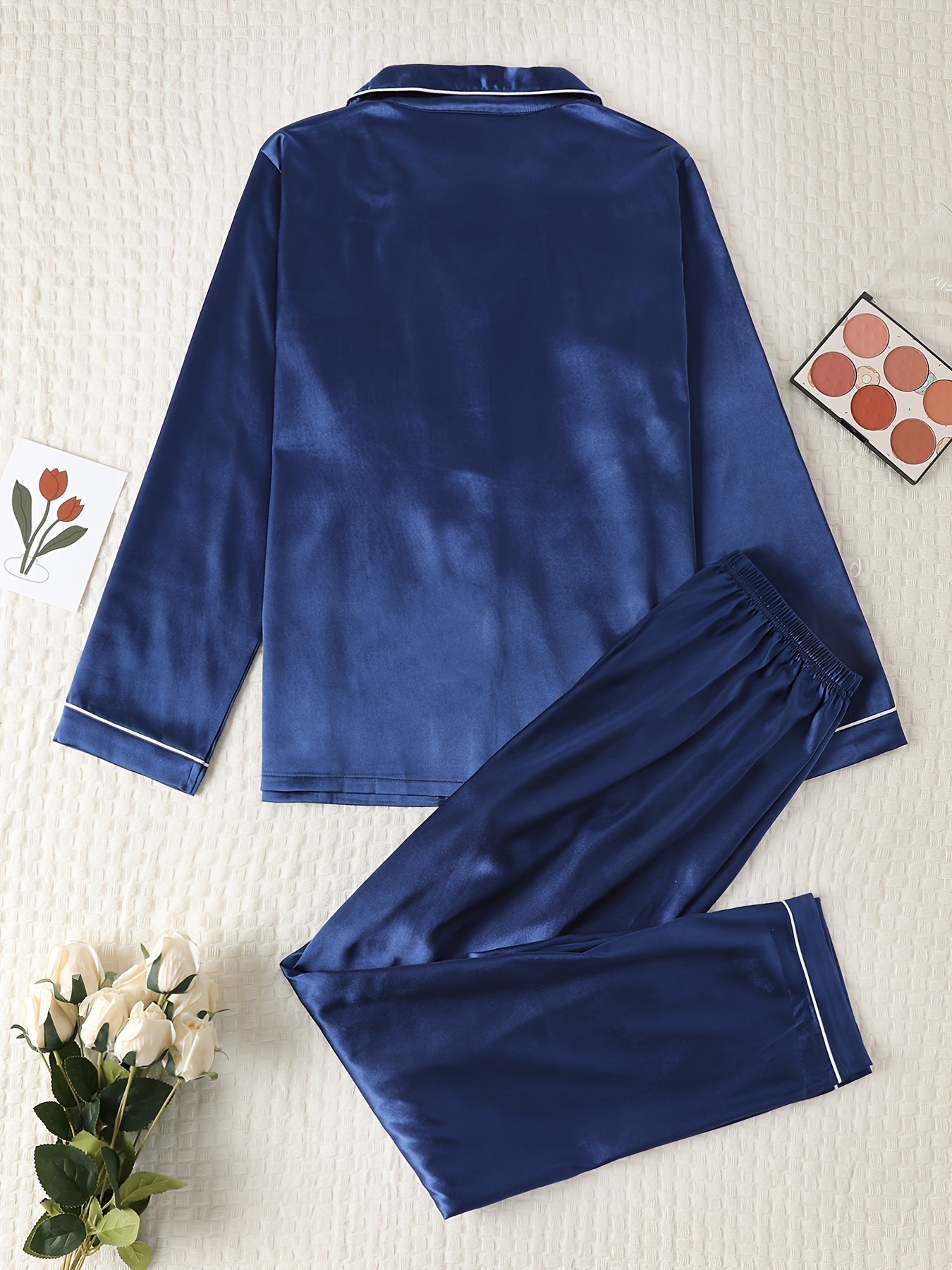 SlumberLux | Satin Elegance Pajama Set