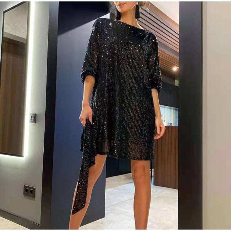 Valarelle | Liora strass feestjurk met riem