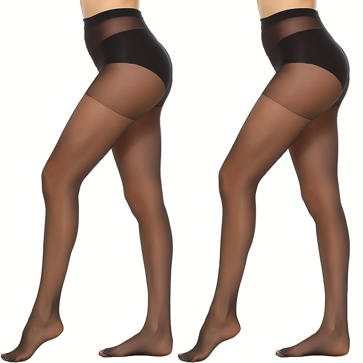 LuxeMesh | Semi-Transparante High-Waisted Panty Set (6 Pak)