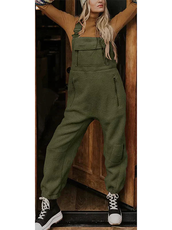 Theravelle | Thermo overall van fleece voor dames met zakken met rits