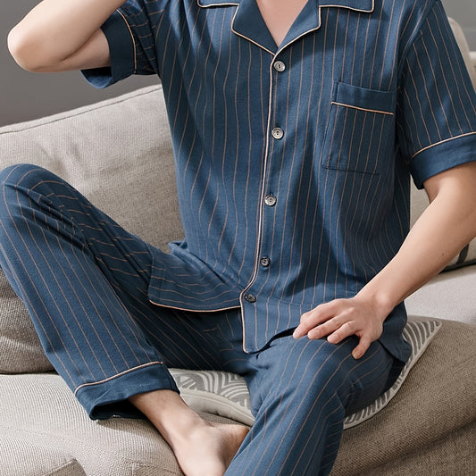 Caspian | Gestreepte Serenity Pyjama Set