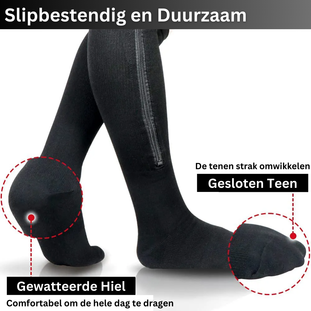 LegVive | Super Comfort Rits Compressiekousen