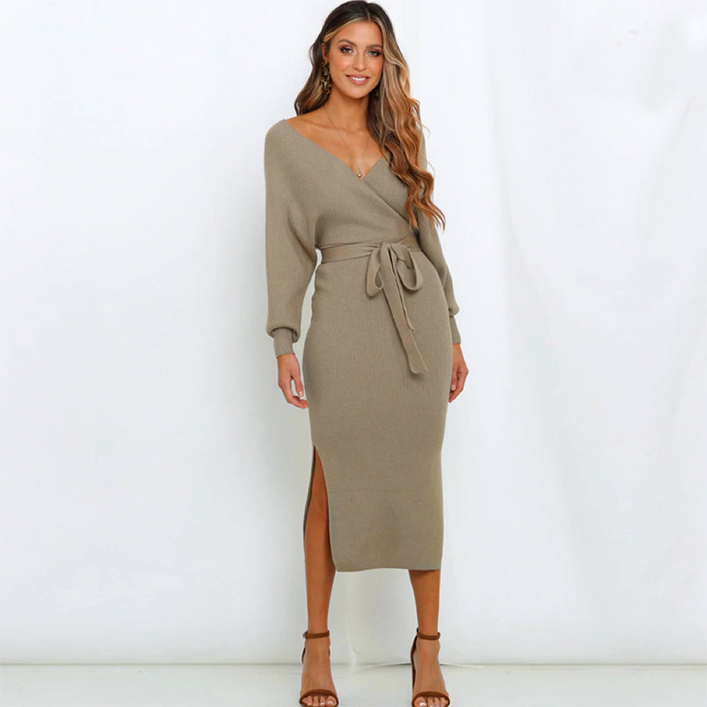 Aluretta | Katoenen elegante midi-jurk
