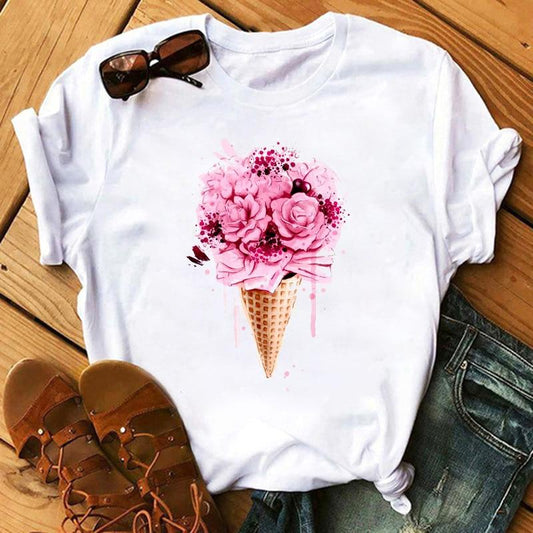 Printora | Statement T-shirt van katoen voor dames