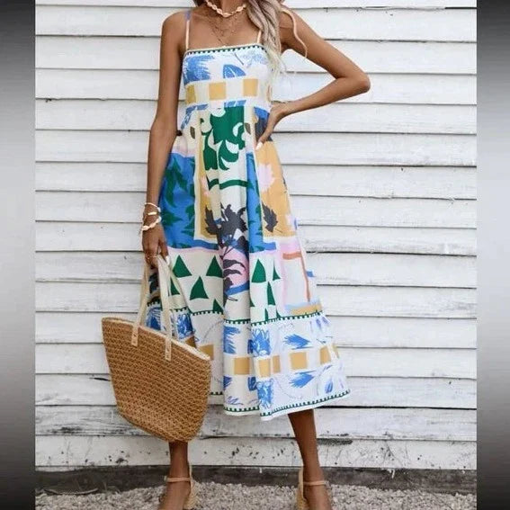 Venna | Maxi Dress Gebeeldhouwde Elegantie