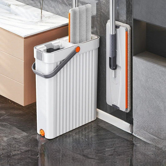 FlexiMop | Ultradunne zelfoprollende mop - Lichtgewicht, efficiënt en zonder geknoei