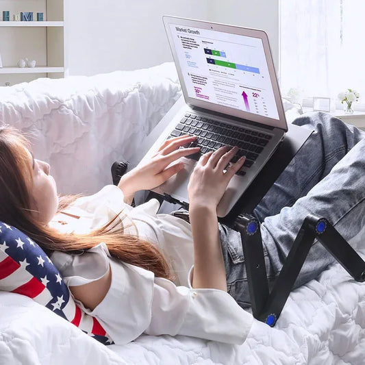 FlexiDesk | Ergonomische laptopstandaard voor bed, bank en bureau