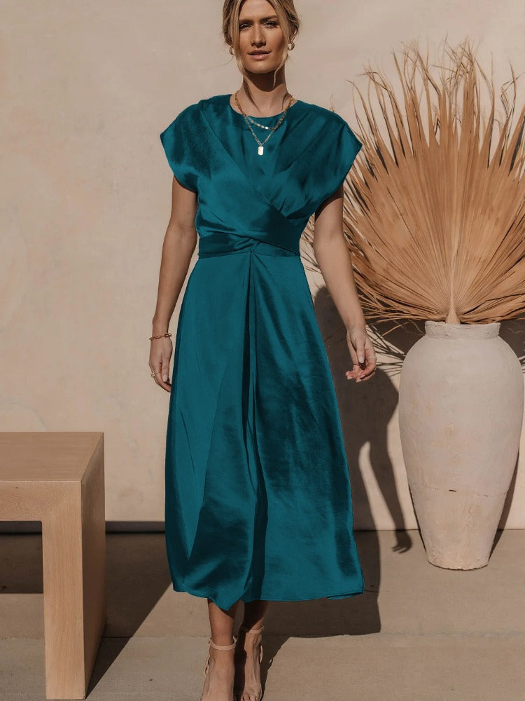 Amelora | Elegante nauwsluitende midi-jurk