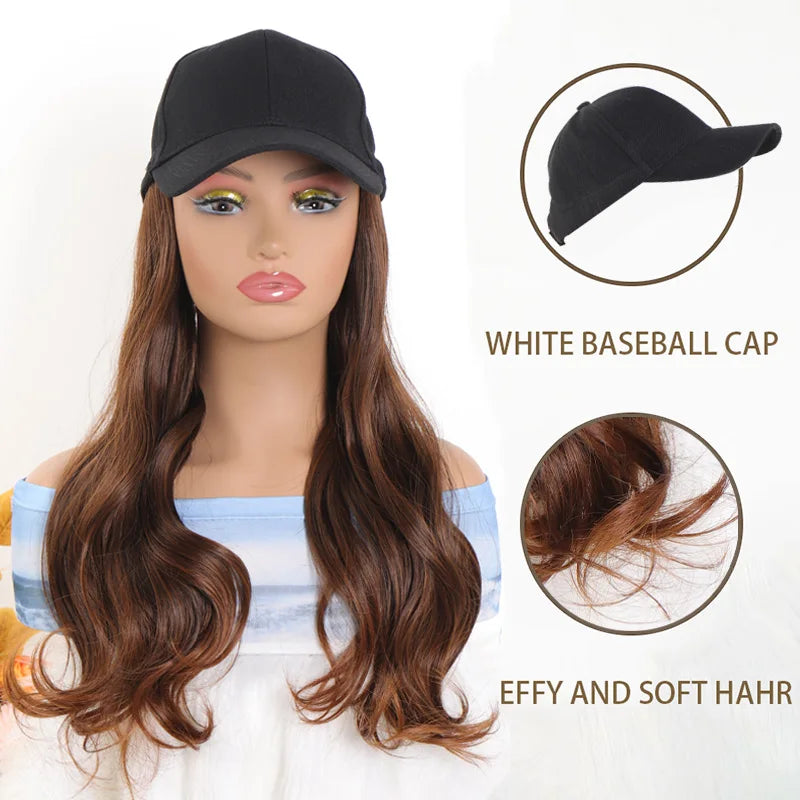 CapExtensions | Baseballpet met haarextensies