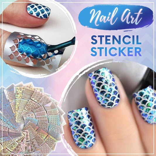 Nail Art Stencil Sticker [144 stickers] - whambeauty